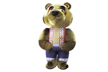 Медведь в русском костюме (меховой)