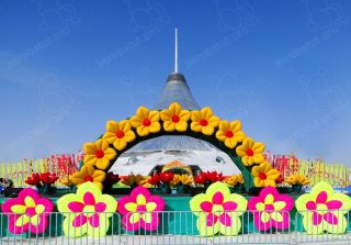 Арка с цветами декор Арка с цветами декор