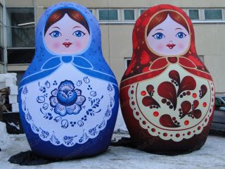 Надувные матрешки декорации Надувные матрешки декорации